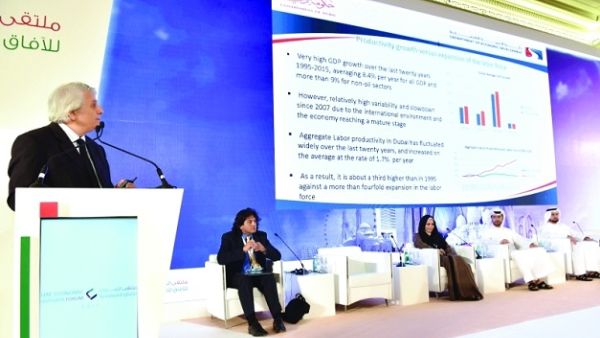 سيتم تسليط الضوء على التطورات الاقتصادية على المستوى العالمي والإقليمي وتداعياته على اقتصاد دولة الإمارات، بما فيها توقعات النمو الكلي والقطاعي والتوازنات الكبرى في كل من دبي وأبوظبي.