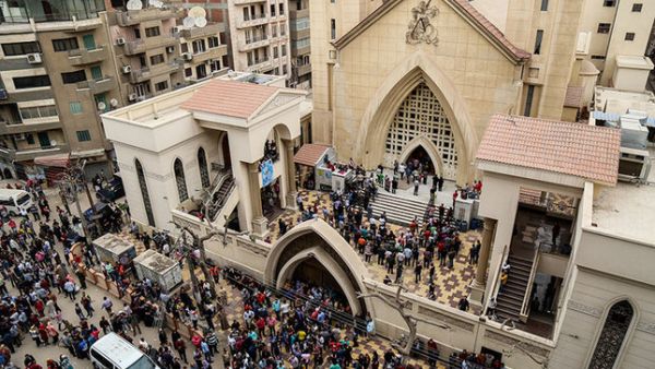 Two churches were attacked in Egypt on Palm Sunday. (Daily Sabah)