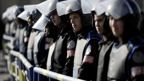 Egyptian police officers were accused of beating a citizen to death after a video of the incident circulated widely on social media. (AFP/File)