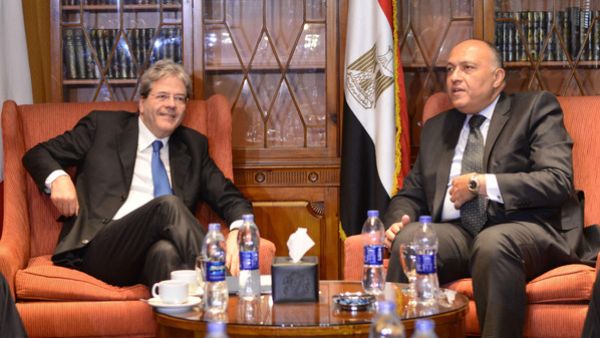 وزيرا خارجية مصر وإيطاليا في القاهرة
