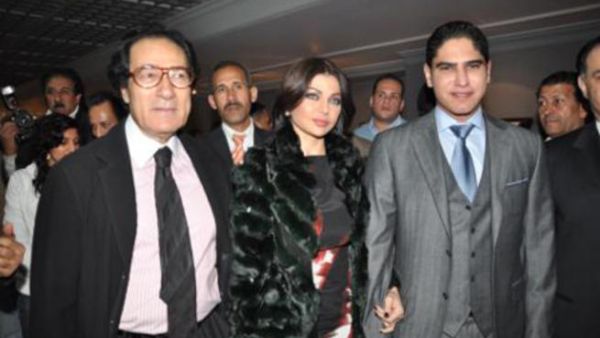 Haifa Wahbi and Ahmad Abu Hashima at exhibit