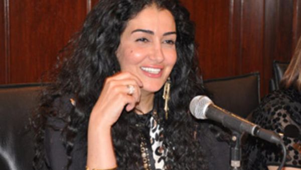 Ghada wearing engagement ring