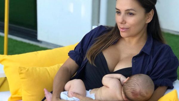her son is nine-week old (Source: evalongoria / Instagram ) 
