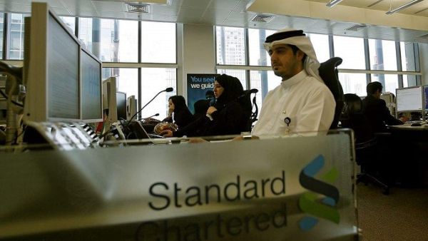 Stabilizing oil prices, large international sovereign debt issuance and lower credit growth are expected to improve funding conditions for banks in the GCC over the next year. (AFP/ File)
