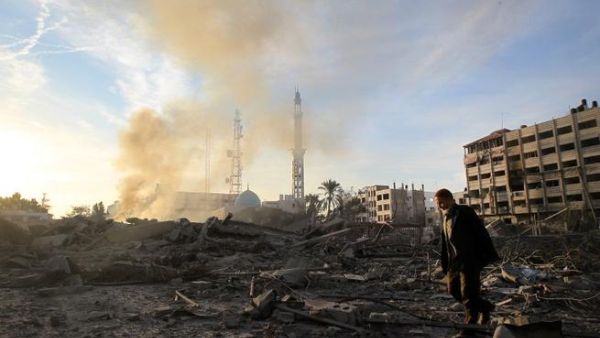 The raid came in response to a shall fired from the Gaza Strip that landed in an area of southern Israel Saturday evening. (File/AFP) 
