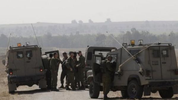 دورية للجيش الاسرائيلي عند الحدود مع قطاع غزة
