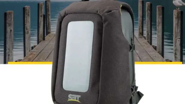تتميز حقيبة الظهر Numi Solar Panel بتوفرها على منافذ USB وبنك الطاقة الخفية مما يتيح للمستخدم الطاقة التي يحتاجها لشحن أجهزته كلما لزم الأمر، ما دامت الشمس تضيء. (سنيار)