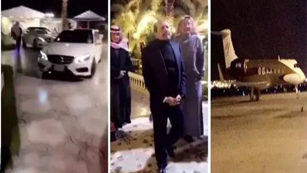 وصول ملياردير هندي مالك أسواق مجموعة اللولو على طائرته الخاصة لمدينة حائل
