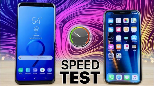 +Galaxy S9 يواجه منافسه الأبرز iPhone X في اختبار السرعة