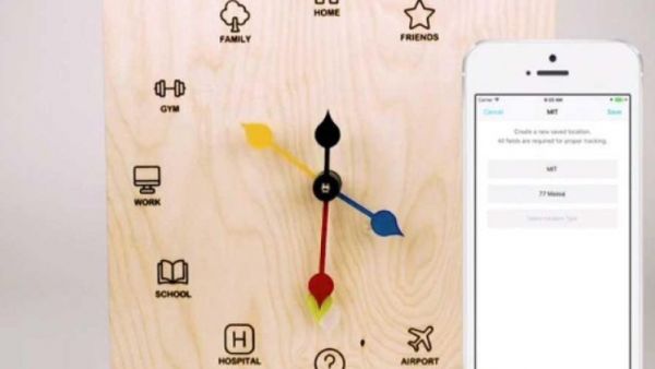 الابتكار الجديد اتخذ شكل الساعة القديمة، لكن غايته مختلفة وهي بقاء الشخص على اتصال مع أفراد عائلته الابتكار الجديد اتخذ شكل الساعة القديمة، لكن غايته مختلفة وهي بقاء الشخص على اتصال مع أفراد عائلته