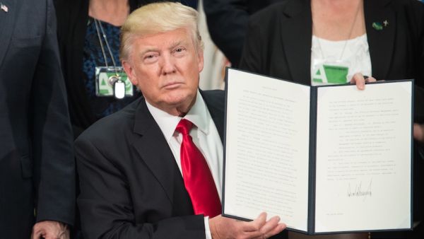 US President Donald Trump signs bill to give prosecutors more power to target sex trafficking advertisements online. (AFP/ File Photo)