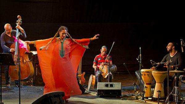Ghalia Benali performing in Al Geneina theatre (Photo: Bassam Zoghby)