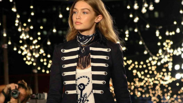 Gigi in her Tommy Hilfiger collection. (Instagram)