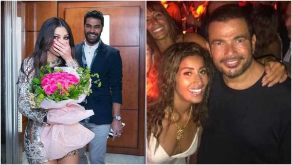 هيفاء وعمرو دياب ودينا الشربيني أبرزهم.. نجوم يعيشون علاقات عاطفية "غامضة"