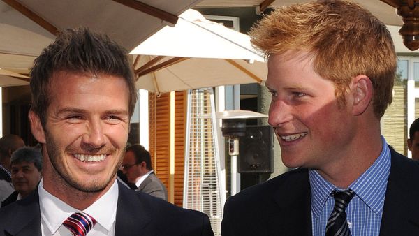 الأمير هاري وديفيد بيكهام