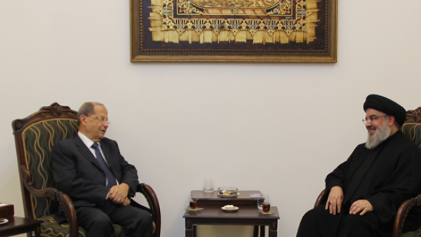 الجنرال عون في زيارة لنصر الله