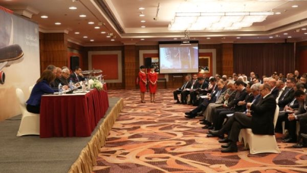 The Royal Jordanian general assembly held its ordinary meeting on April 29 at InterContinental Hotel, Amman. The Royal Jordanian general assembly held its ordinary meeting on April 29 at InterContinental Hotel, Amman.
