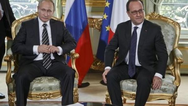هولاند وبوتين يحاولان التقريب بين مواقفهما حيال سوريا 
