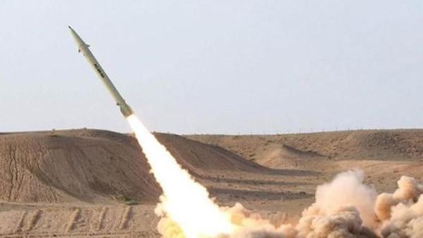 Iran-backed Houthi militias in Yemen recently fired a missile towards Saudi Arabia but failed to reach its destination and fell in Yemeni territory (AFP/ File Photo)