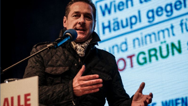 Heinz Christian Strache of Austria's anti-immigrant Freedom Party. (photo: AFP/Patrick Domingo)  Heinz Christian Strache of Austria's anti-immigrant Freedom Party. (photo: AFP/Patrick Domingo)
