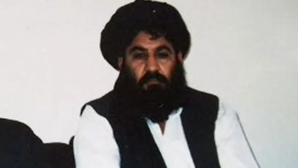 A file photo of Mullah Mansour, the Pashtun militant who led the Taliban for a short spell until he was reportedly killed over the weekend. 
