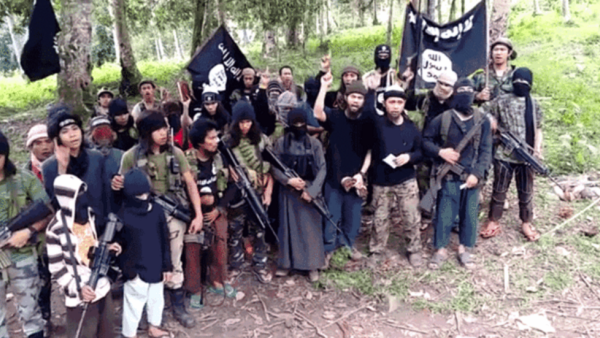 A screenshot of a video showing militant criminal group Abu Sayyaf. (image credit: Abu Sayyaf)