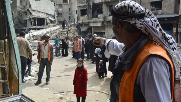 Daesh militants stormed Yarmouk in April, causing further clashes in the camp. (AFP/File)