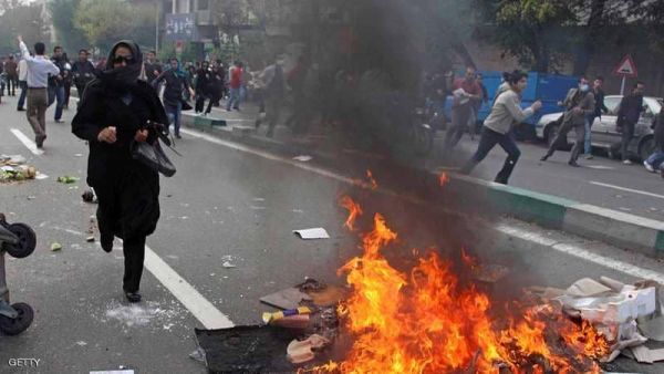 صورة أرشيفية لاحتجاجات سابقة في إيران
