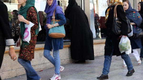 In response to widespread nose jobs Iran, the "Pictures of My  Natural Nose" campaign showcases Iranian women's natural beauty.  (AFP/Kenare)