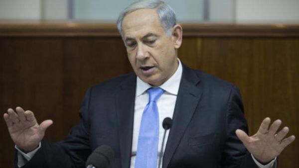 Israel's Prime Minister Benjamin Netanyahu chairs the weekly cabinet meeting on December 8, 2013 in Jerusalem, Israel. [Getty Images]