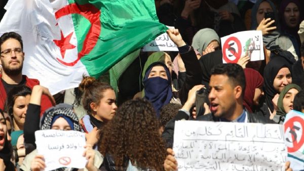 جانب من الاحتجاجات في الجزائر