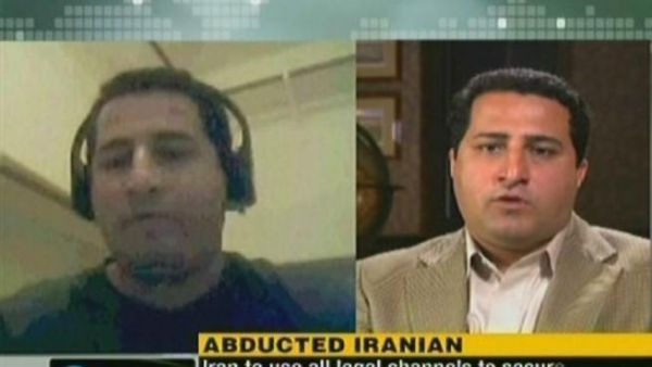 لقطة من تلفزيون "برس تي في" الحكومي الايراني تظهر العالم الايراني شهرام اميري