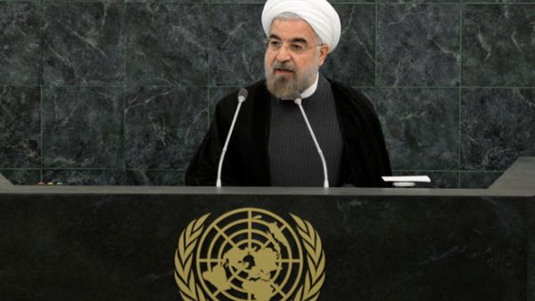 Iranian President Hasan Rouhani spoke at a U.N. nuclear disarmament conference ahead of a historic meeting between Iran and major Western powers. (Image credit: AFP)