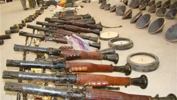 أسلحة إيرانية مصادرة يشتبه توجهها لحزب الله
