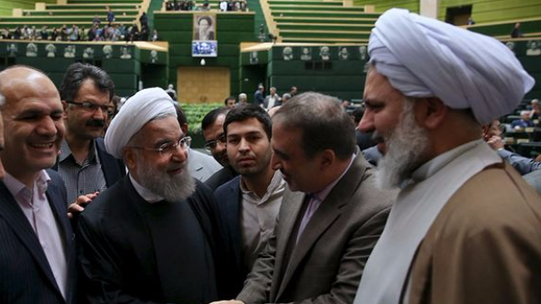 The exchange comes amid a thawing of tensions between the two nations as the nuclear deal is officially activated. (Twitter)