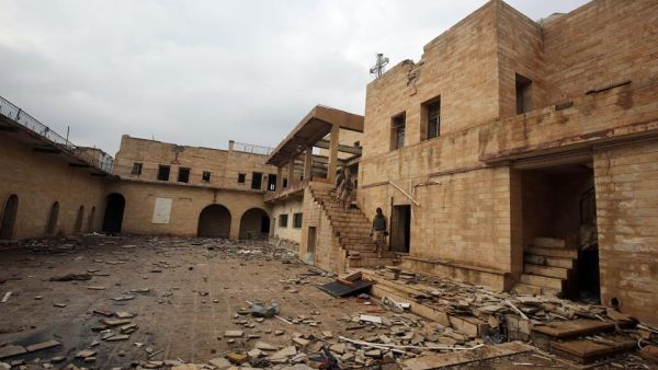 In mid-2014, ISIS overran Nineveh’s Talkif district, forcing tens of thousands of local residents -- mostly Christians -- to flee the area (AFP/File)