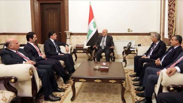 العبادي يستقبل نجيرفان البارزاني
