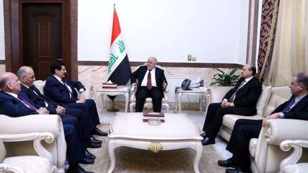 رئيس الوزراء العراقي حيدر العبادي يلتقي وفد من إقليم كردستان