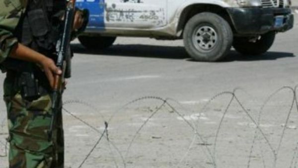 جندي عراقي عند نقطة مراقبة في بغداد
