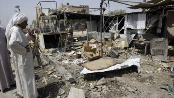 دمار اثر انفجار في مطعم في حي مدينة الصدر 
