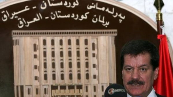 
رئيس برلمان اقليم كردستان العراق كمال كركوكلي في اربيل