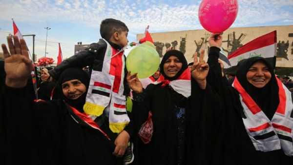 محتجون وسط مدينة النجف 