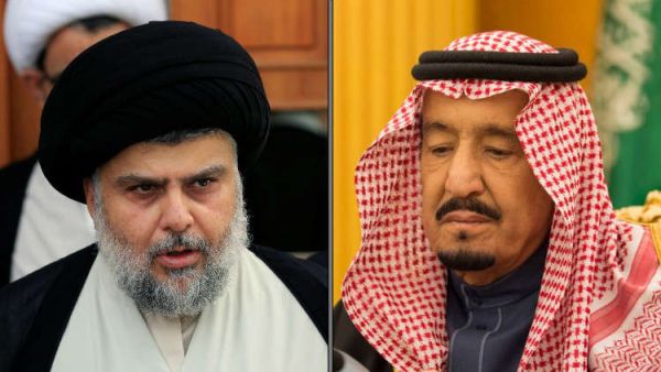 مقتدى الصدر والملك سلمان بن عبد العزيز آل سعود
