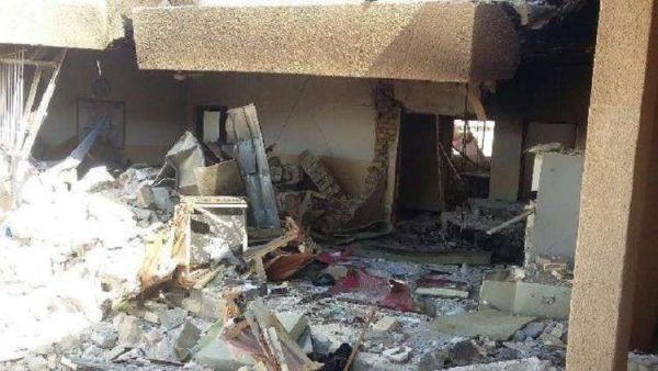 آثار الدمار في المدرسة قضاء الطارمية