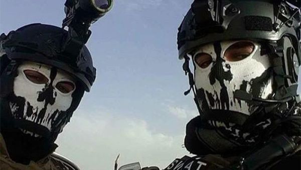 A picture of two Iraqi soldiers posted on the @iraqiswat Instagram account. (Instagram)