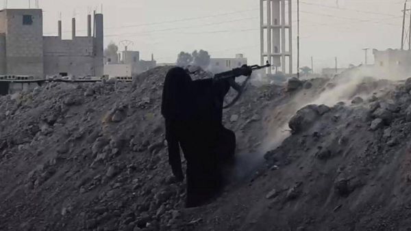 Women fighters were featured in an ISIS propaganda video released on Feb. 7 2018