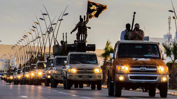A convoy of Daesh militants. (AFP/File)