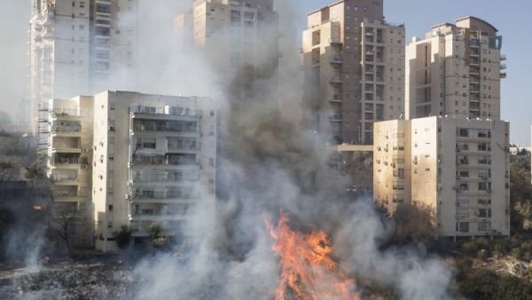 Fires rage in Haifa today (Jack Guez/AFP) Fires rage in Haifa today (Jack Guez/AFP)
