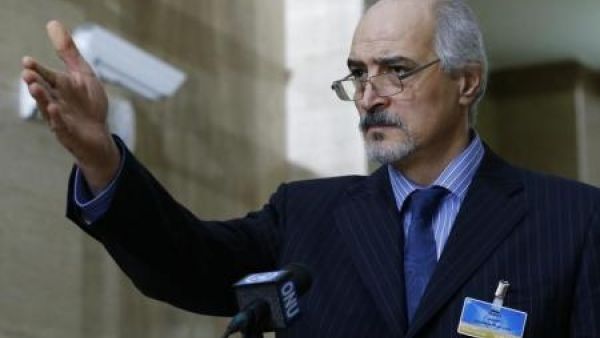 بشار الجعفري رئيس وفد الحكومة السورية في محادثات جنيف‭