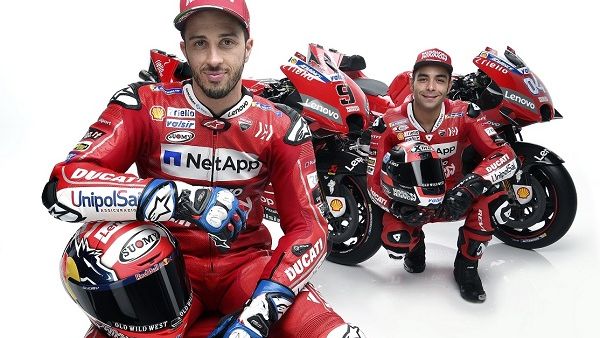 Ducati riders Andrea Dovizioso and Danilo Petrucci. Ducati riders Andrea Dovizioso and Danilo Petrucci.